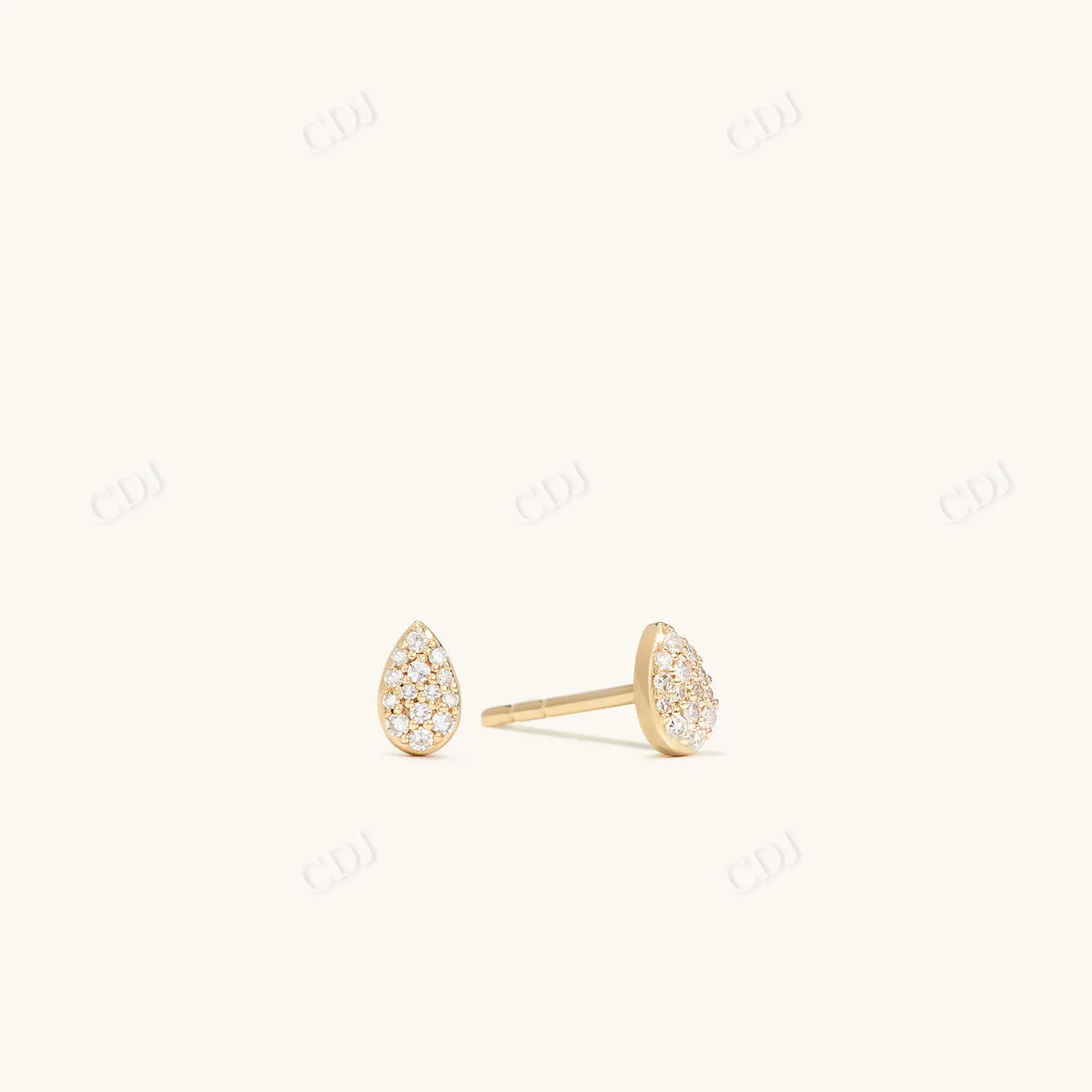 0.063CT Pear Lab Grown Stud Earrings