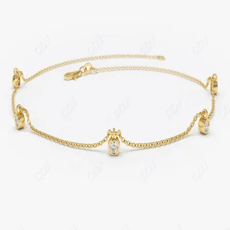 0.18CTW Lab Grown Diamond Solitaire Bracelet