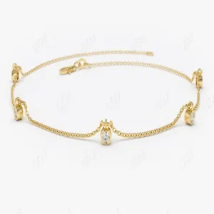 0.18CTW Lab Grown Diamond Solitaire Bracelet