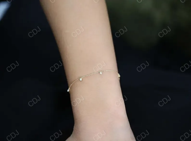 0.18CTW Lab Grown Diamond Solitaire Bracelet