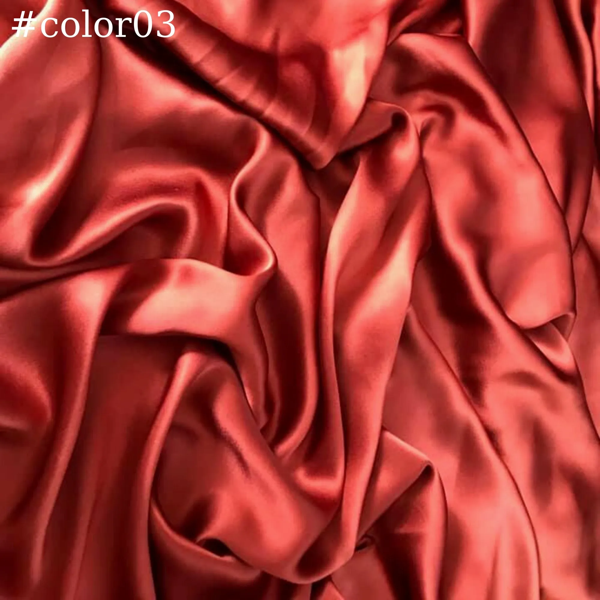 100% PURE MULBERRY SILK fabric by the yard – Satin silk fabric – 19mm - Organic fiber - Gift for women - Solid color satin