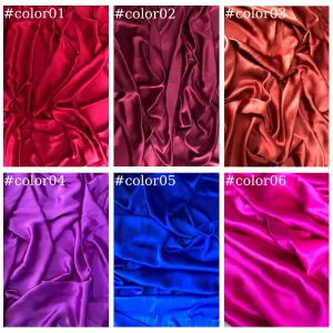 100% PURE MULBERRY SILK fabric by the yard – Satin silk fabric – 19mm - Organic fiber - Gift for women - Solid color satin