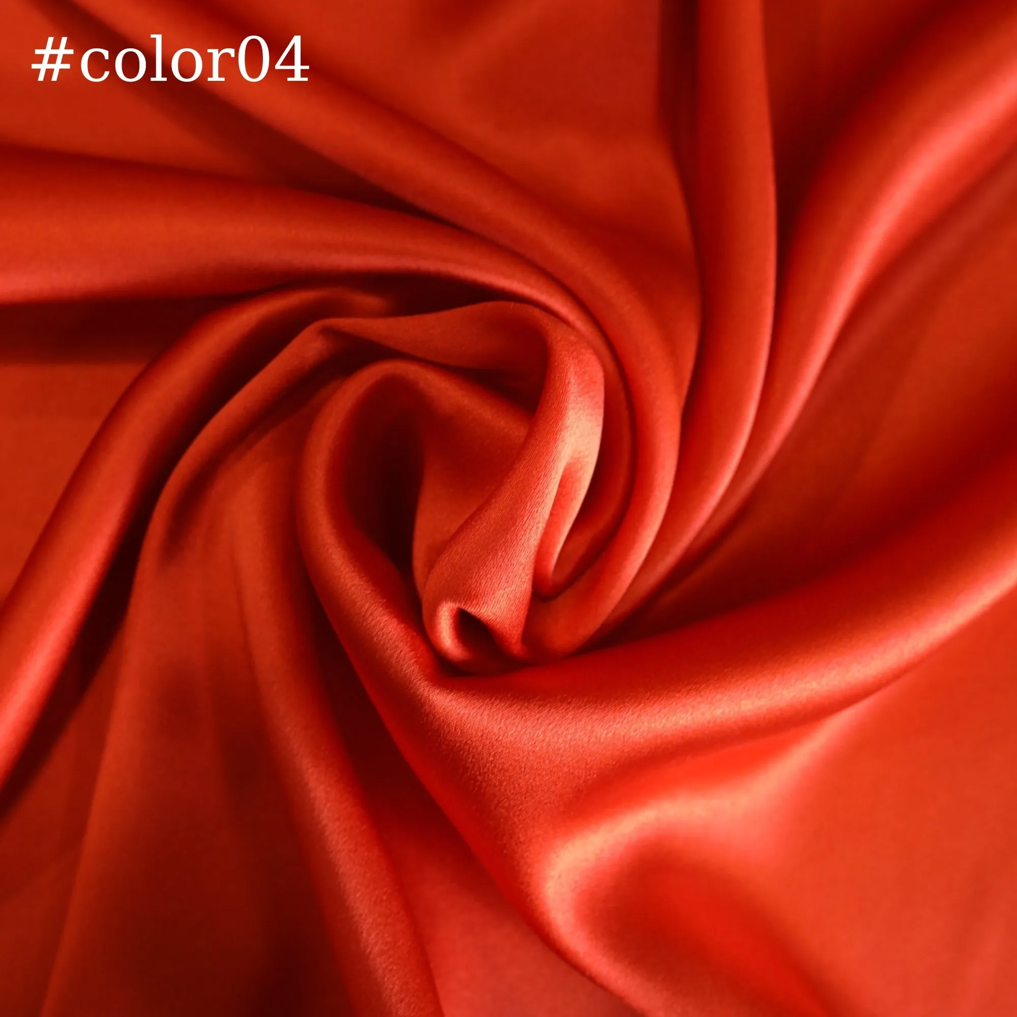 100% PURE MULBERRY SILK fabric by the yard – Satin silk fabric – 19mm - Red, Orange, Gray silk - Gift for women - Silk apparel fabric