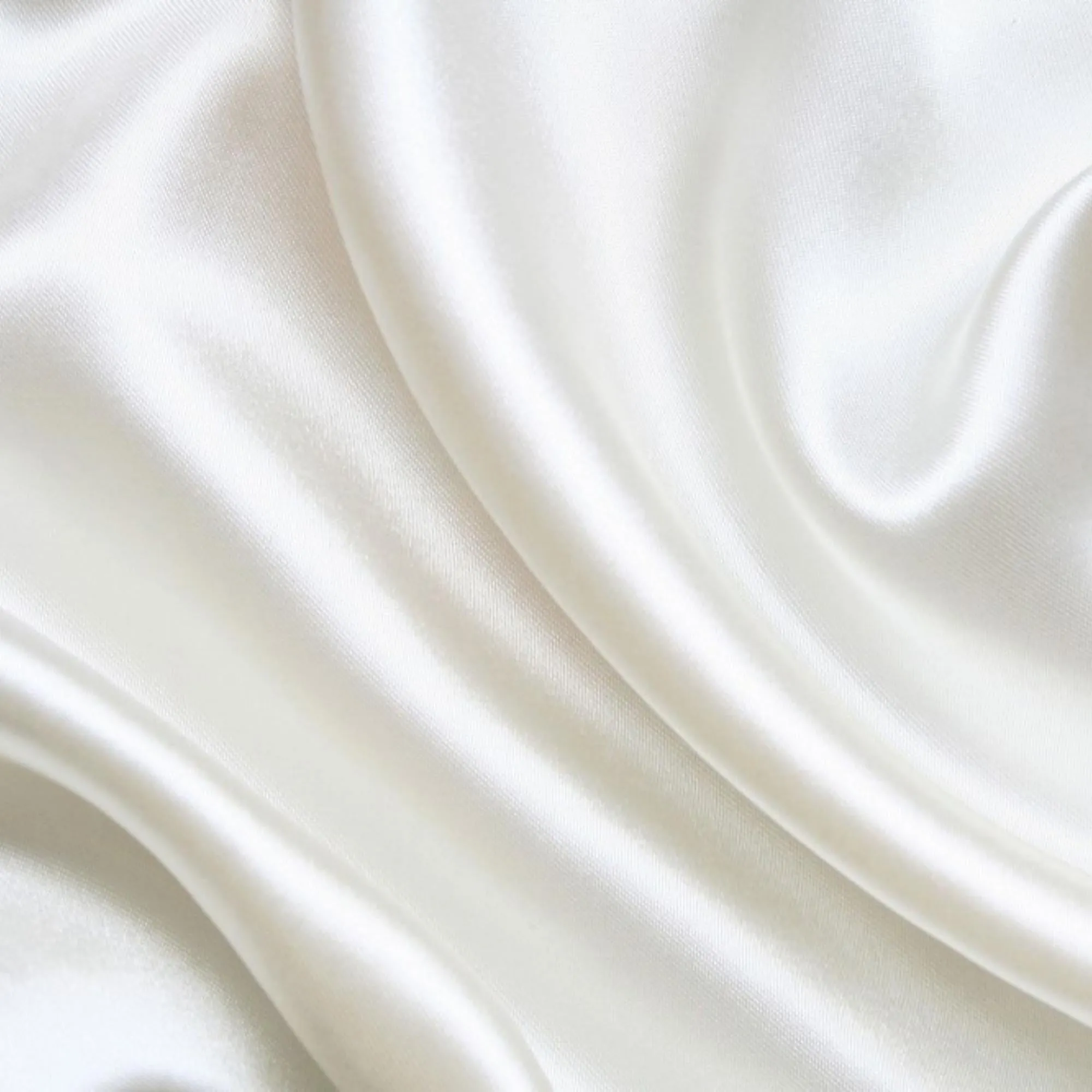 100% PURE MULBERRY SILK fabric by the yard – White satin silk fabric – 19mm - Organic fiber - Wedding dress - Gift for women - Silk for sewing