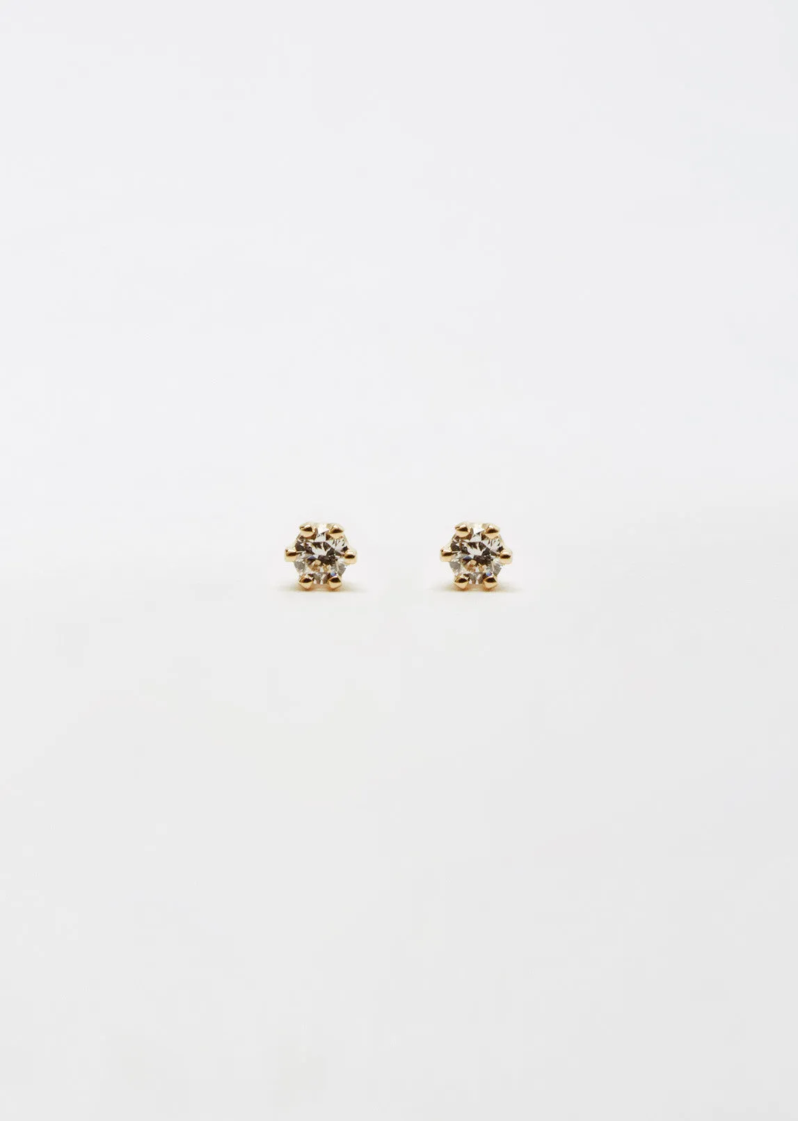 14K Gold Baby Diamond Studs