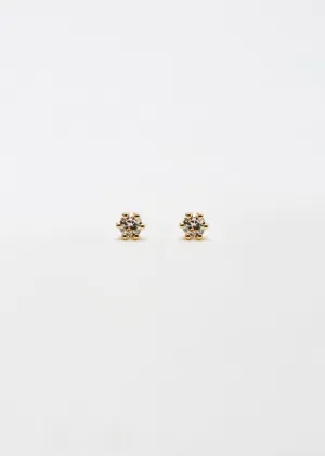 14K Gold Baby Diamond Studs