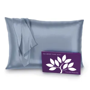 22 Momme Silk Pillowcase - Steel Blue