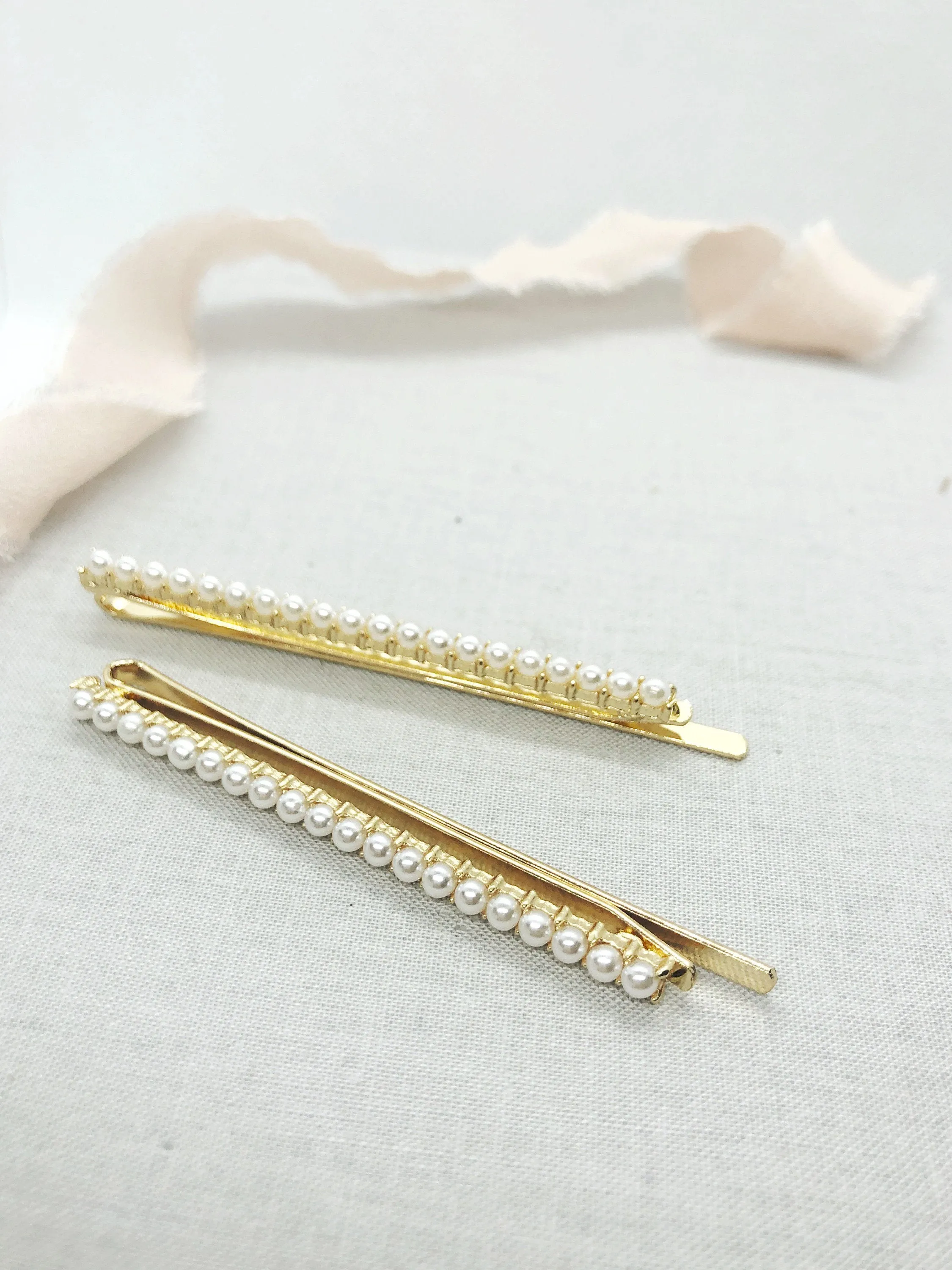 3 Piece Pearl Hair Bobby Pin Set