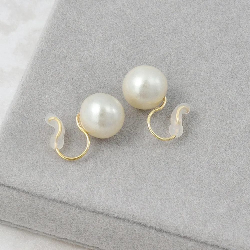 8mm Pearl Airy Fit Clip On Earrings