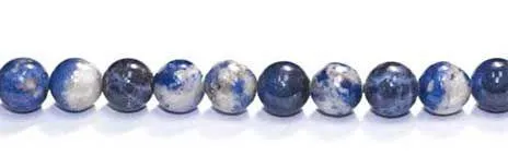 8mm Sodalite Round with 2.5mm Hole (aprox26)