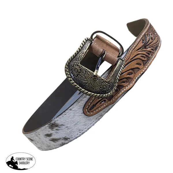 A8220 - 34" Hand Tooling Leather Cowhide Belt