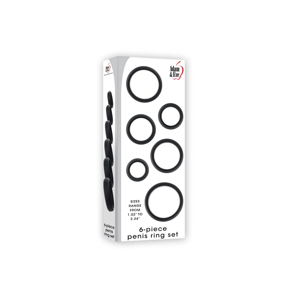 A&E 6-Piece Penis Ring Set