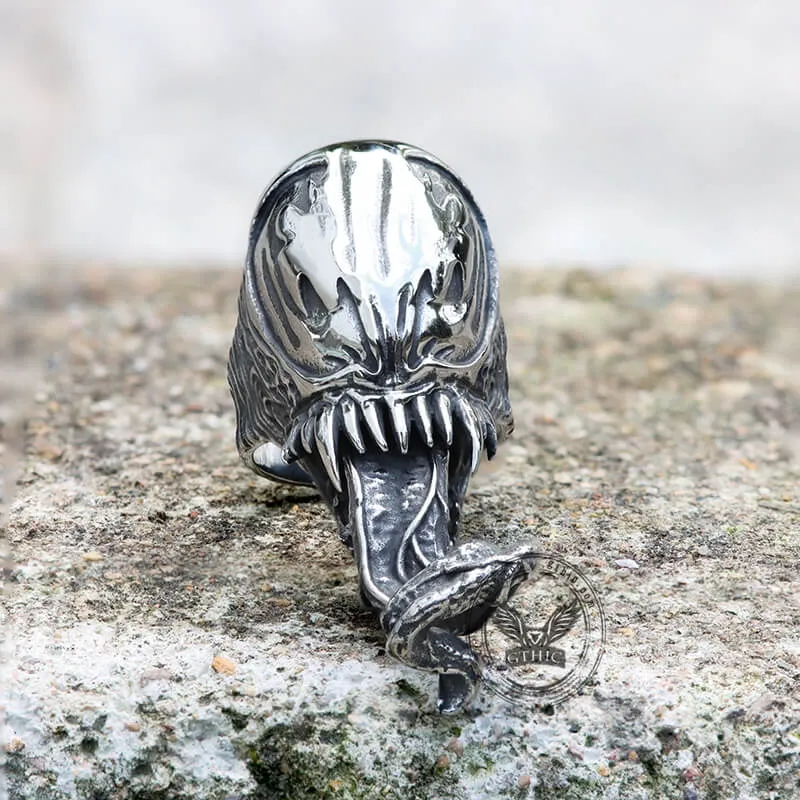 Alien Mutant Symbiote Stainless Steel Ring