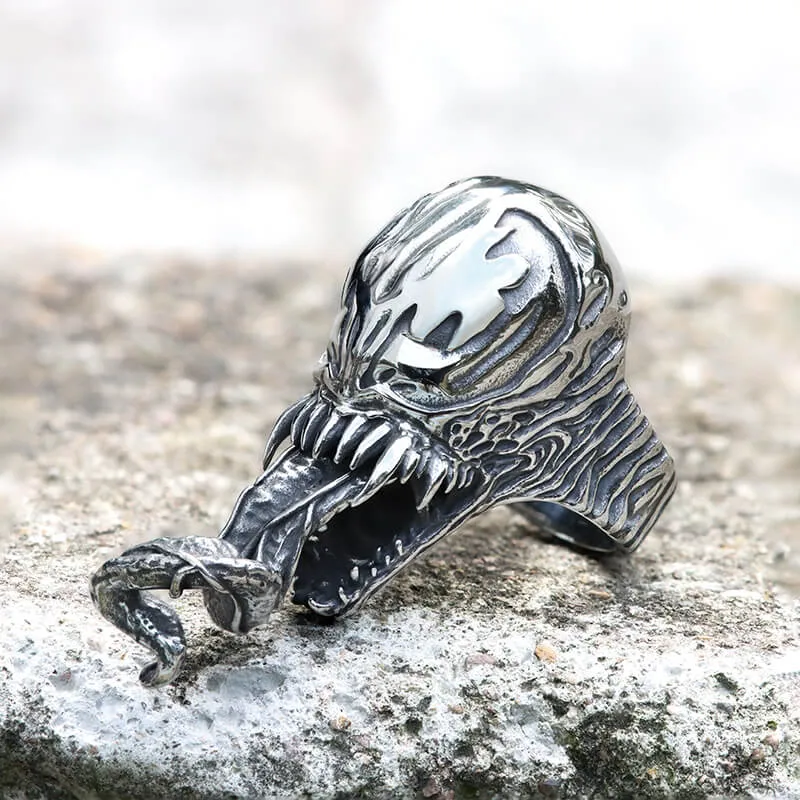 Alien Mutant Symbiote Stainless Steel Ring