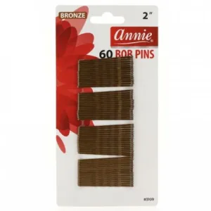 Annie Brown Bob Pins 2" 60 Count (3304)