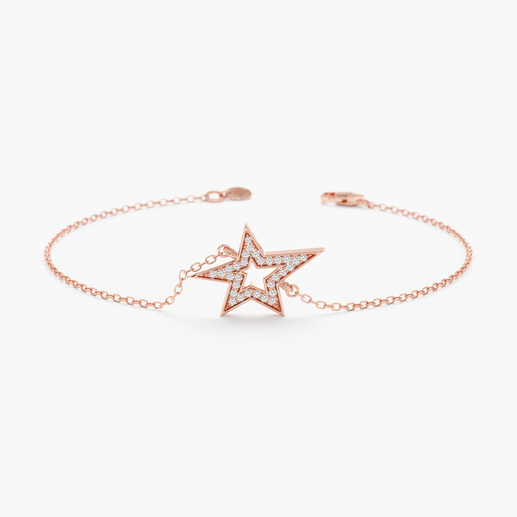 Asymmetric Diamond Star Bracelet, Leilani