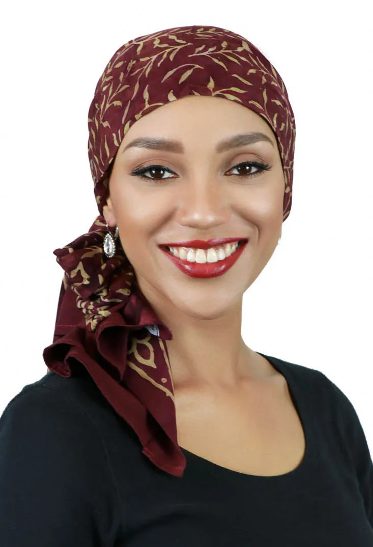 Bali Batik Head Wrap For Women Chemo Scarf Rayon 15" X  60" ALL COLORS