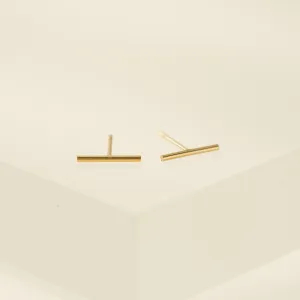 Bar Gold-Filled Stud Earrings