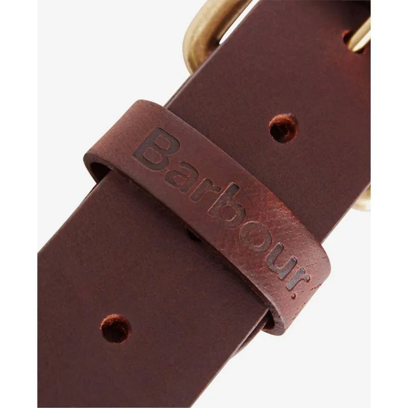 Barbour Allanton Mens Leather Belt - Brown