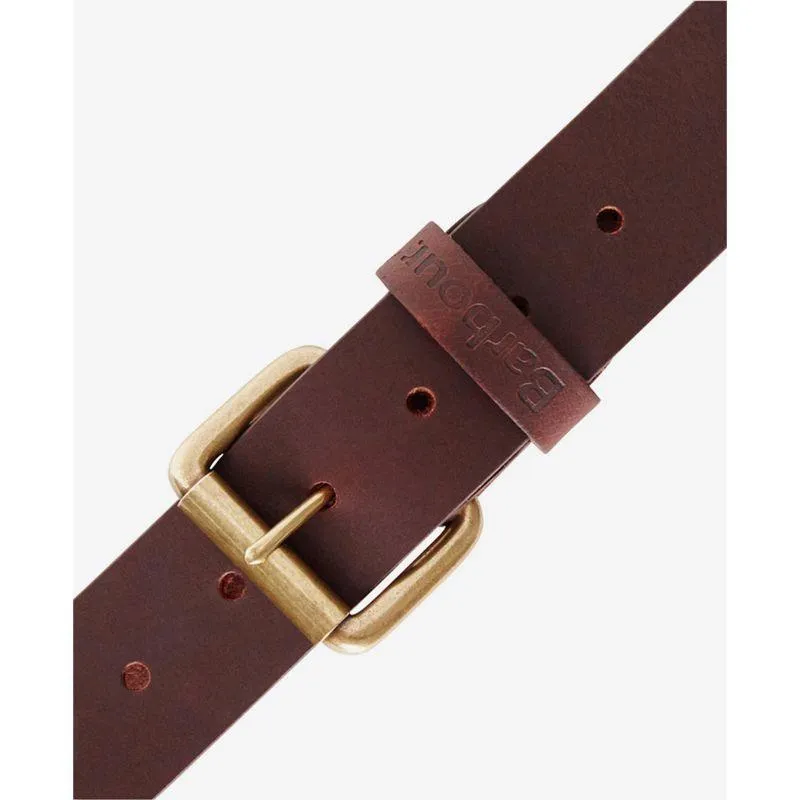 Barbour Allanton Mens Leather Belt - Brown