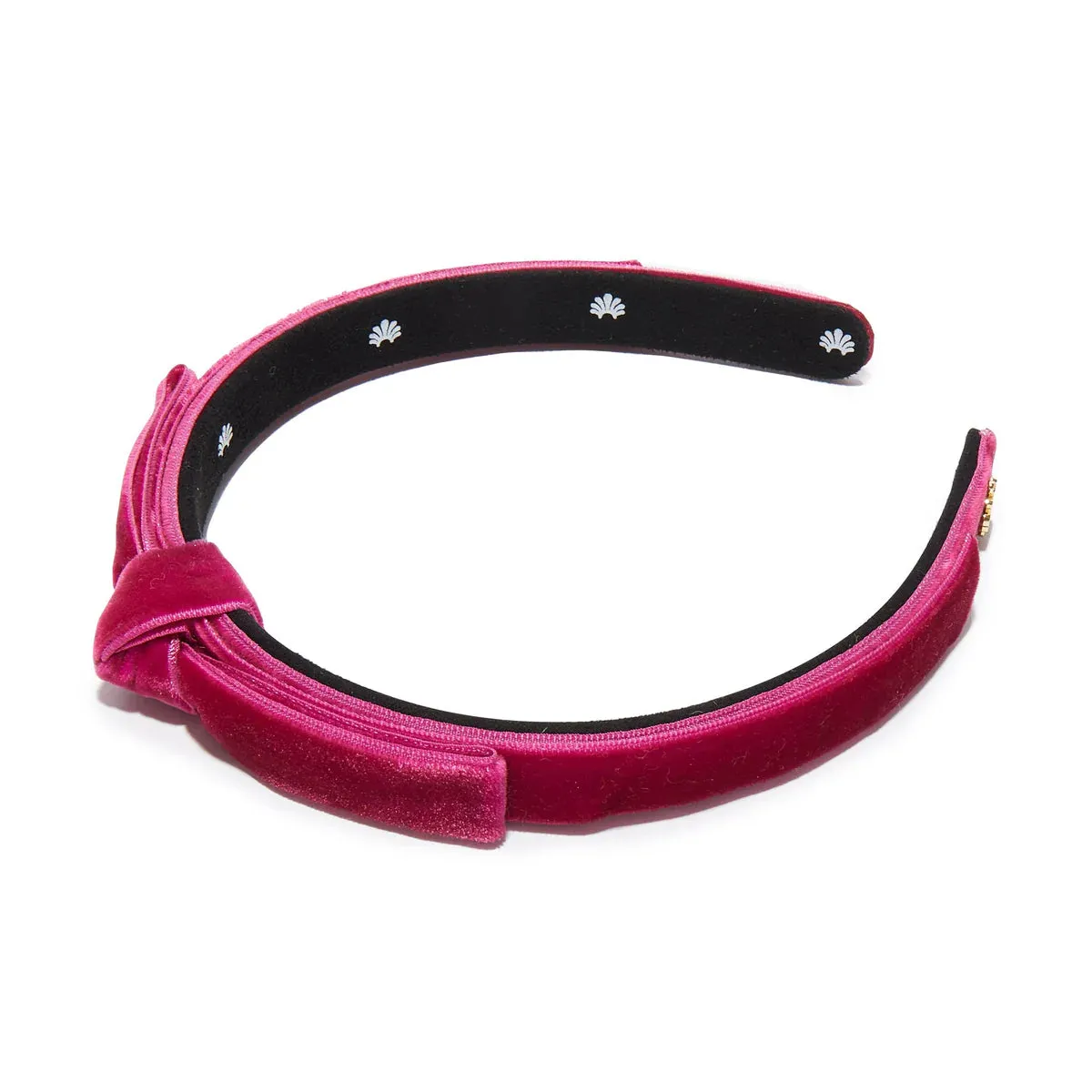 Bardot Ribbon Slim Headband ~ Rasberry