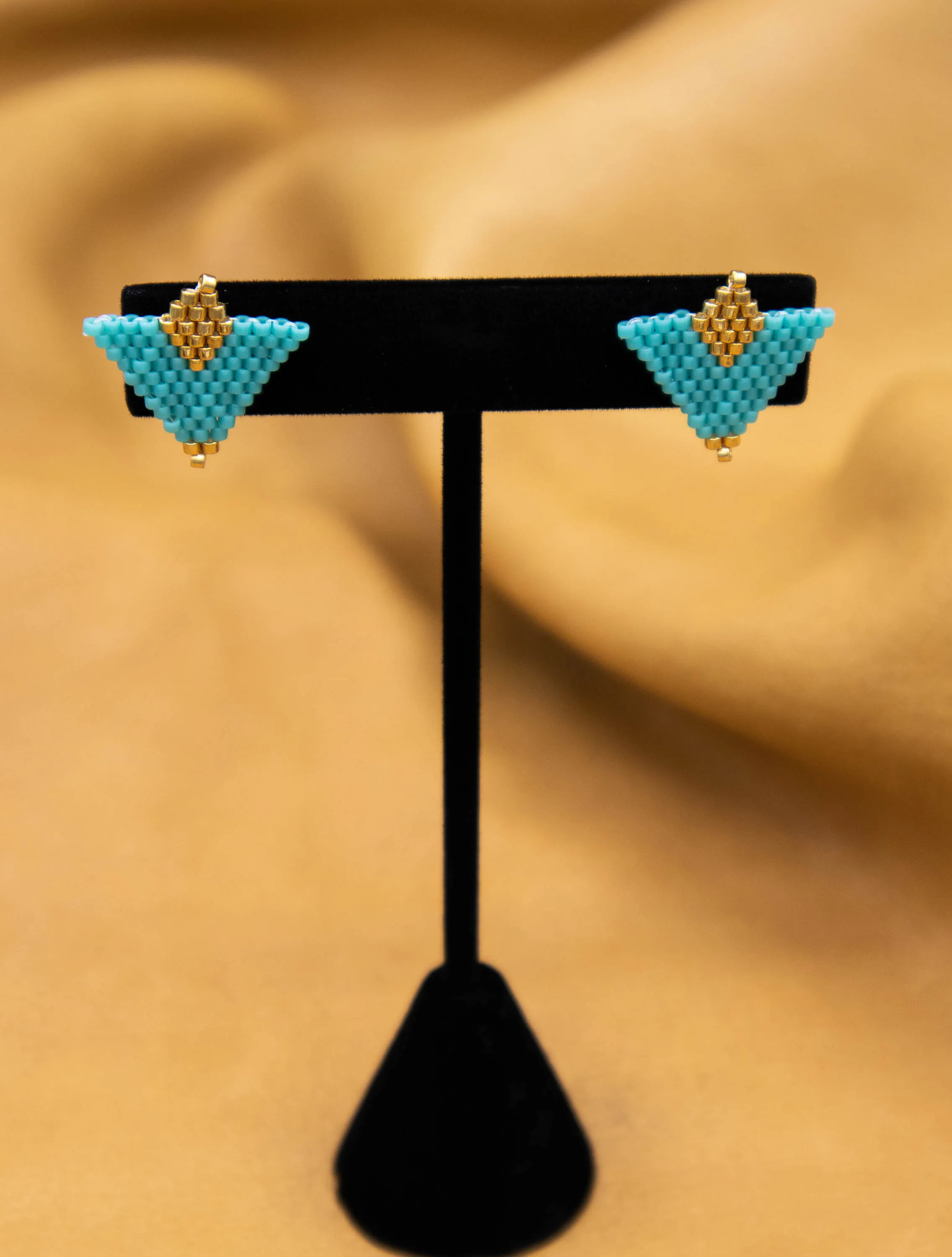 Beaded Stud Earrings by Morgan Webster