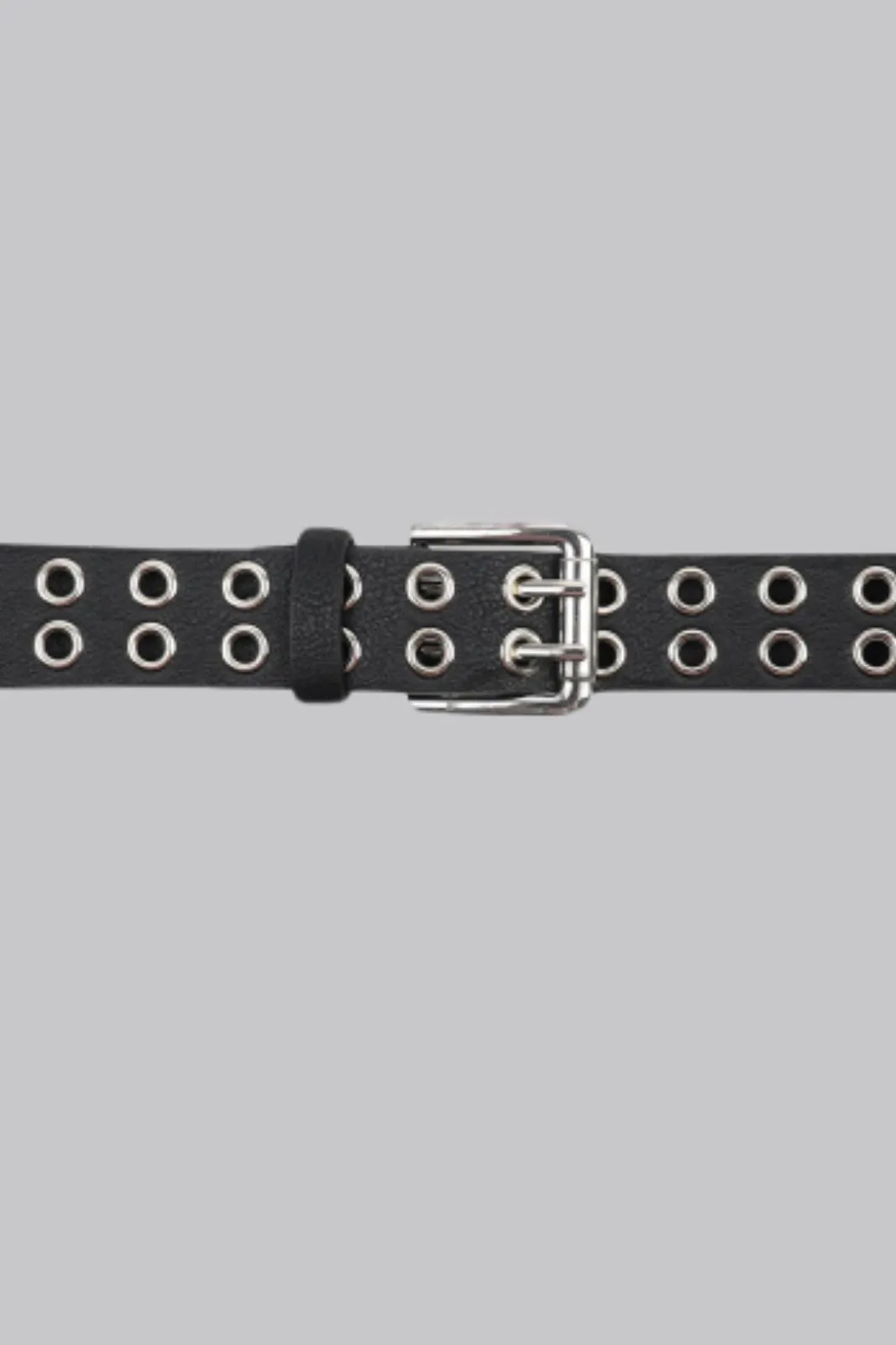 Black Double Eyelet Belt