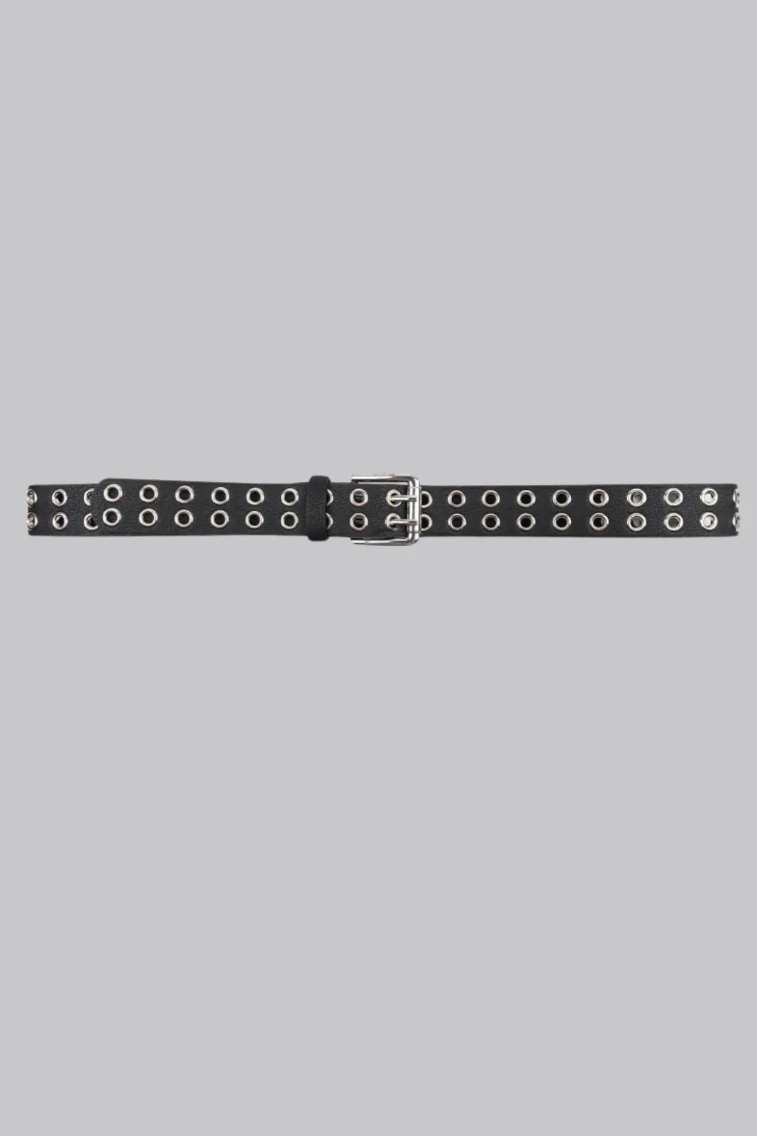 Black Double Eyelet Belt