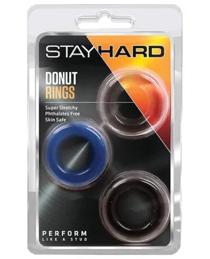 Blush Stay Hard Donut Rings 3 Pack