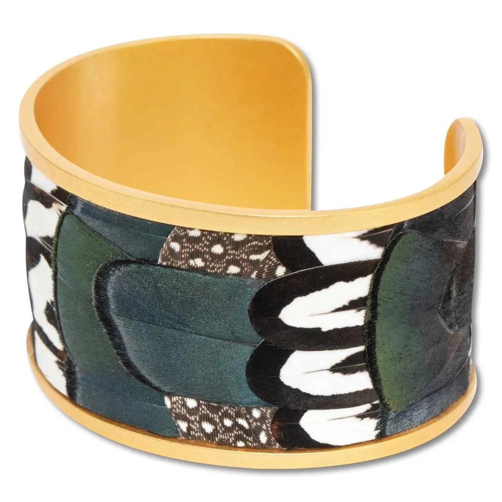 Brackish Dockside Wide Feather Cuff Bracelet