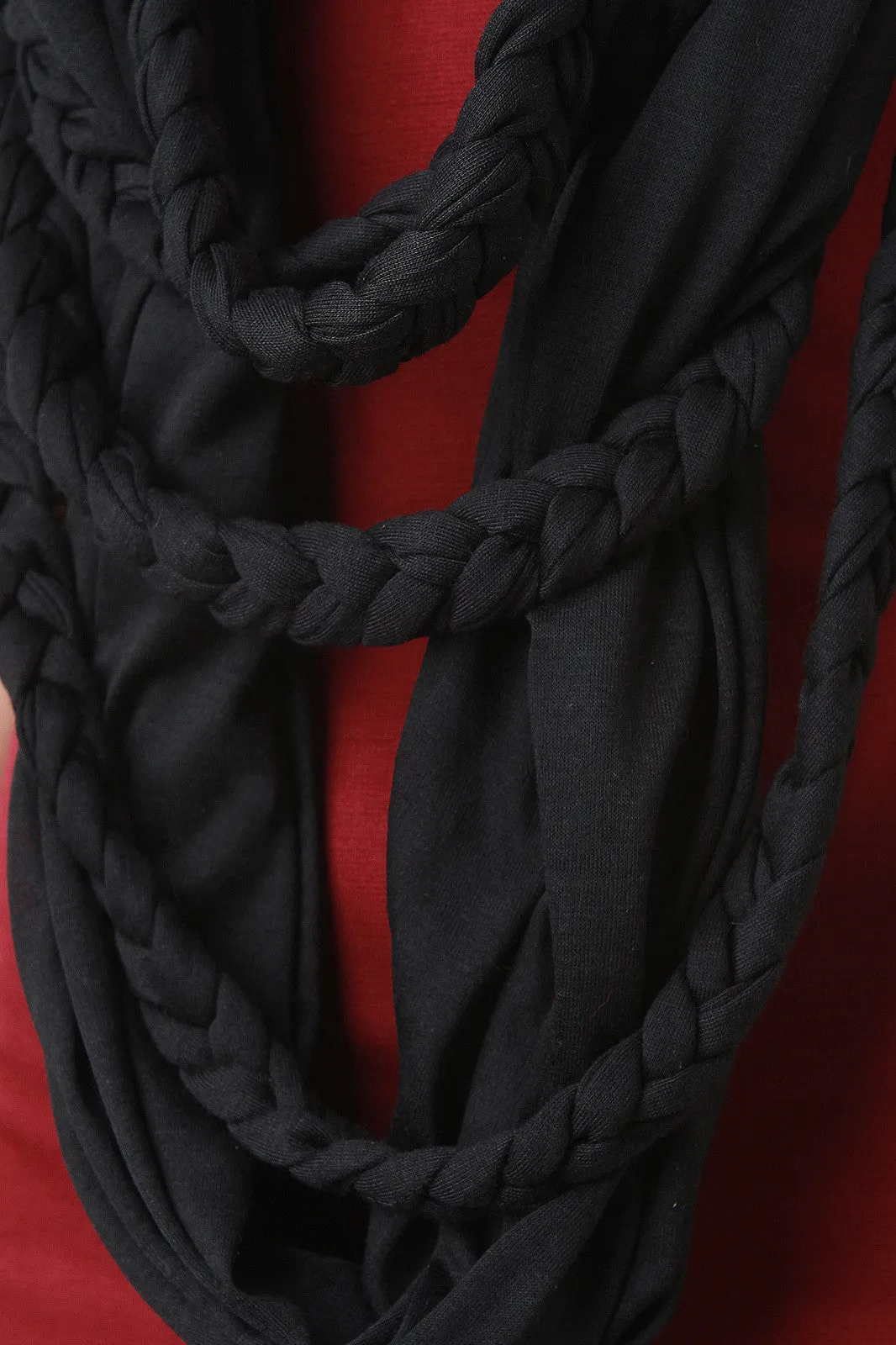 Braided Rope Infinity Scarf