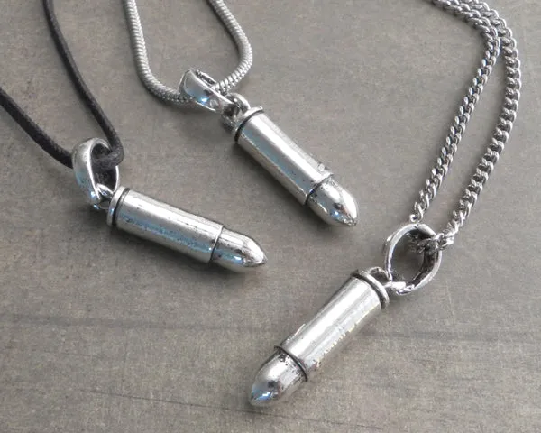 Bullet Pendant on Chain