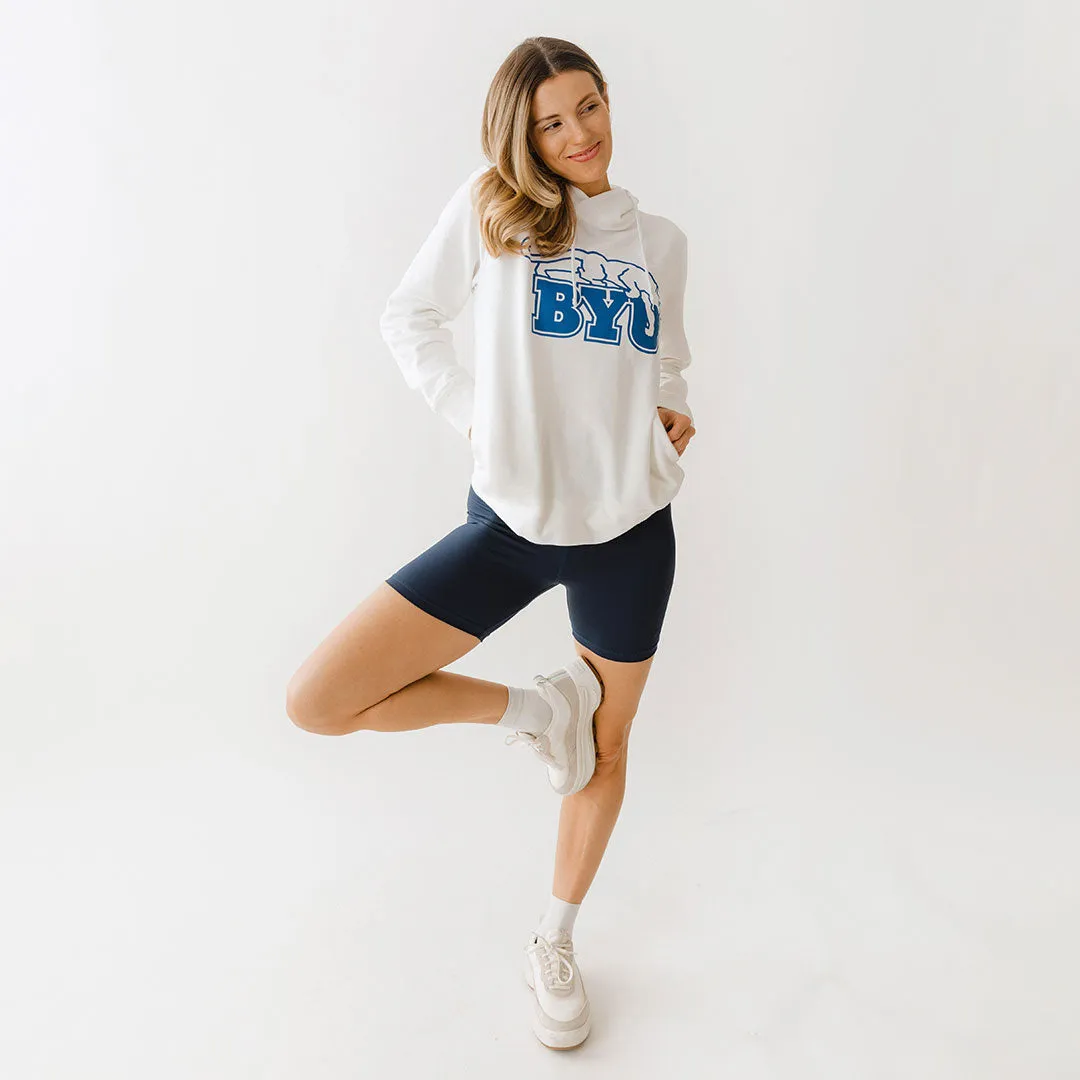 BYU Boyfriend Hoodie, Retro Cougar