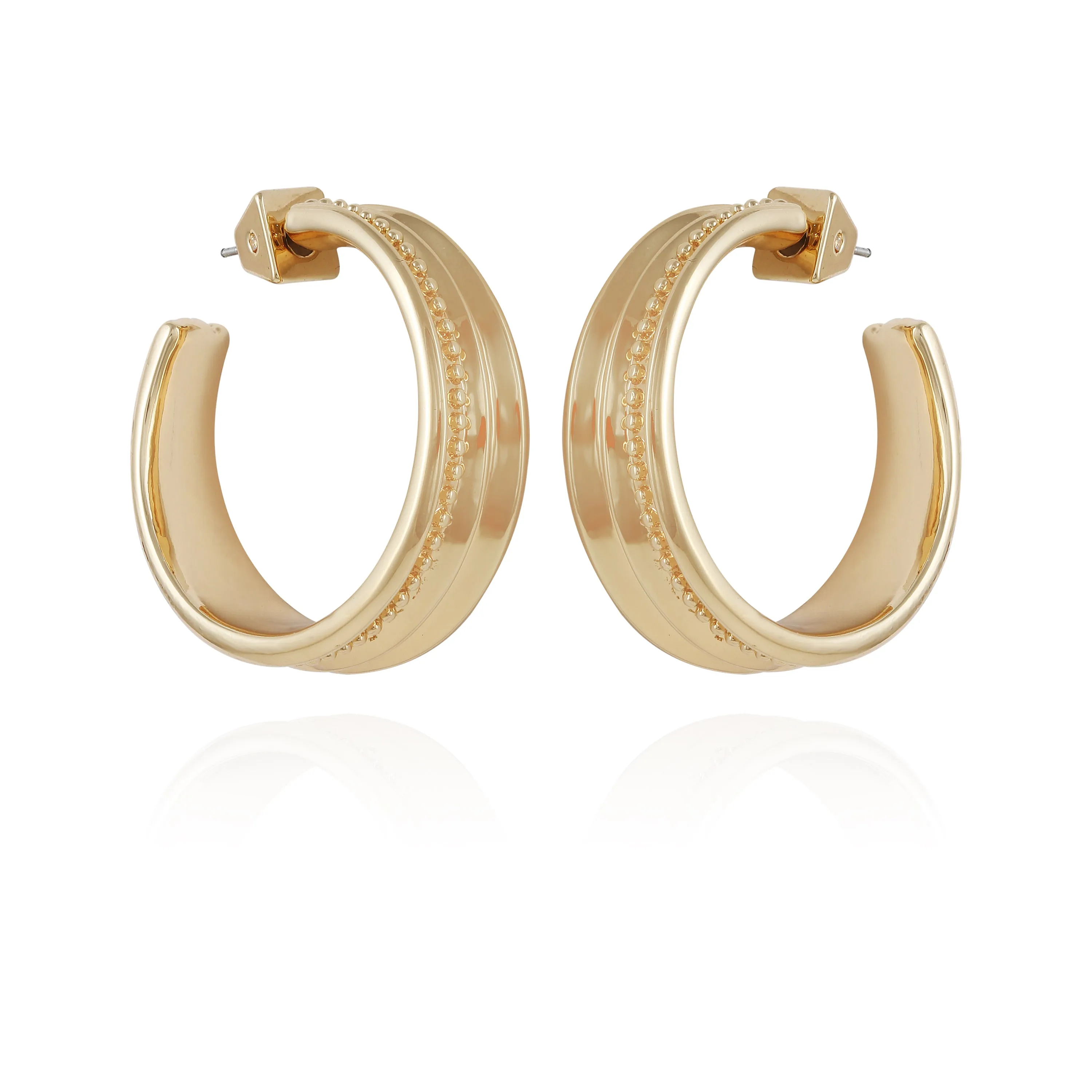 Chunky Open Hoop Earrings