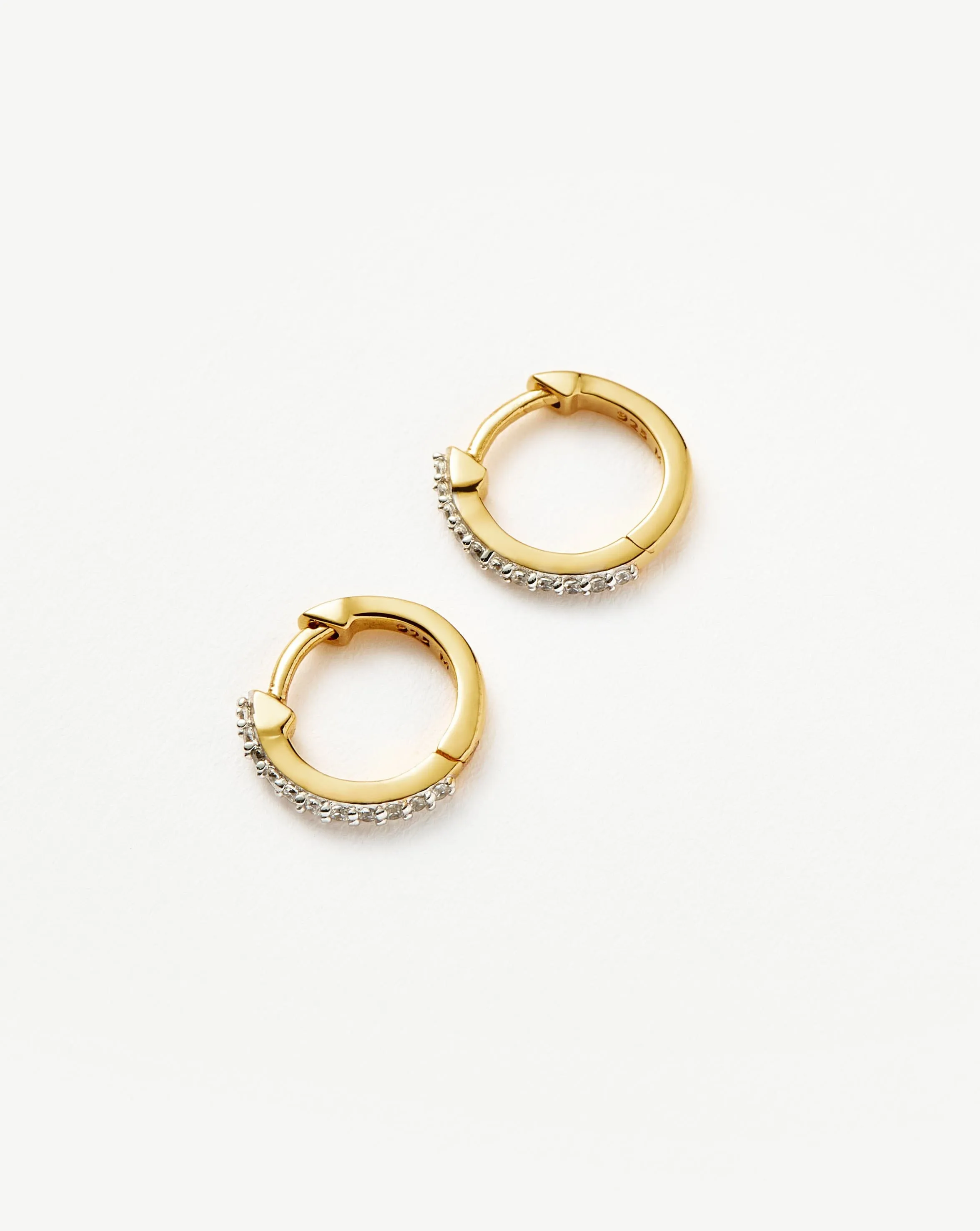 Classic Pave Huggies | 18ct Gold Vermeil/Cubic Zirconia