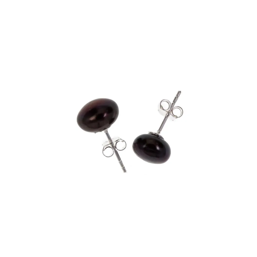 Classic Pearl Earrings | Midnight