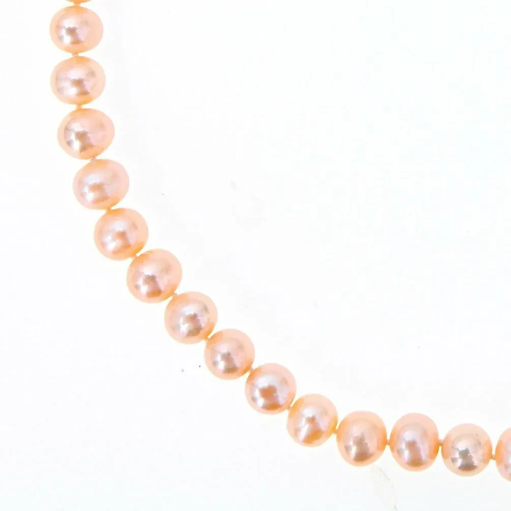 Classic Pearl Necklace | Champagne