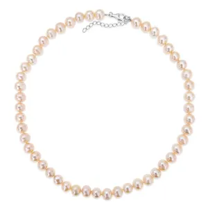 Classic Pearl Necklace | Champagne