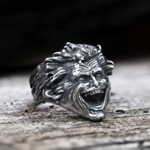 Crazy Clown Stainless Steel Ring