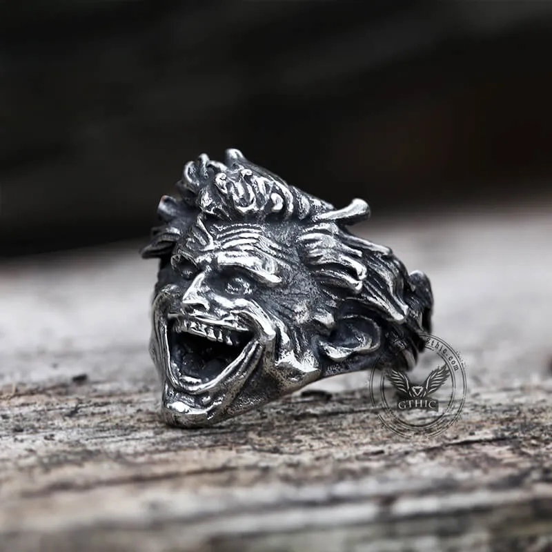 Crazy Clown Stainless Steel Ring