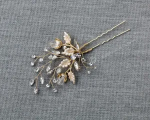 Crystal Flower Buds Wedding Hair Pin