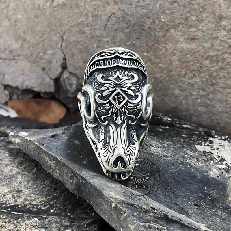 Days Gone Morior Invictus Sterling Silver Ring