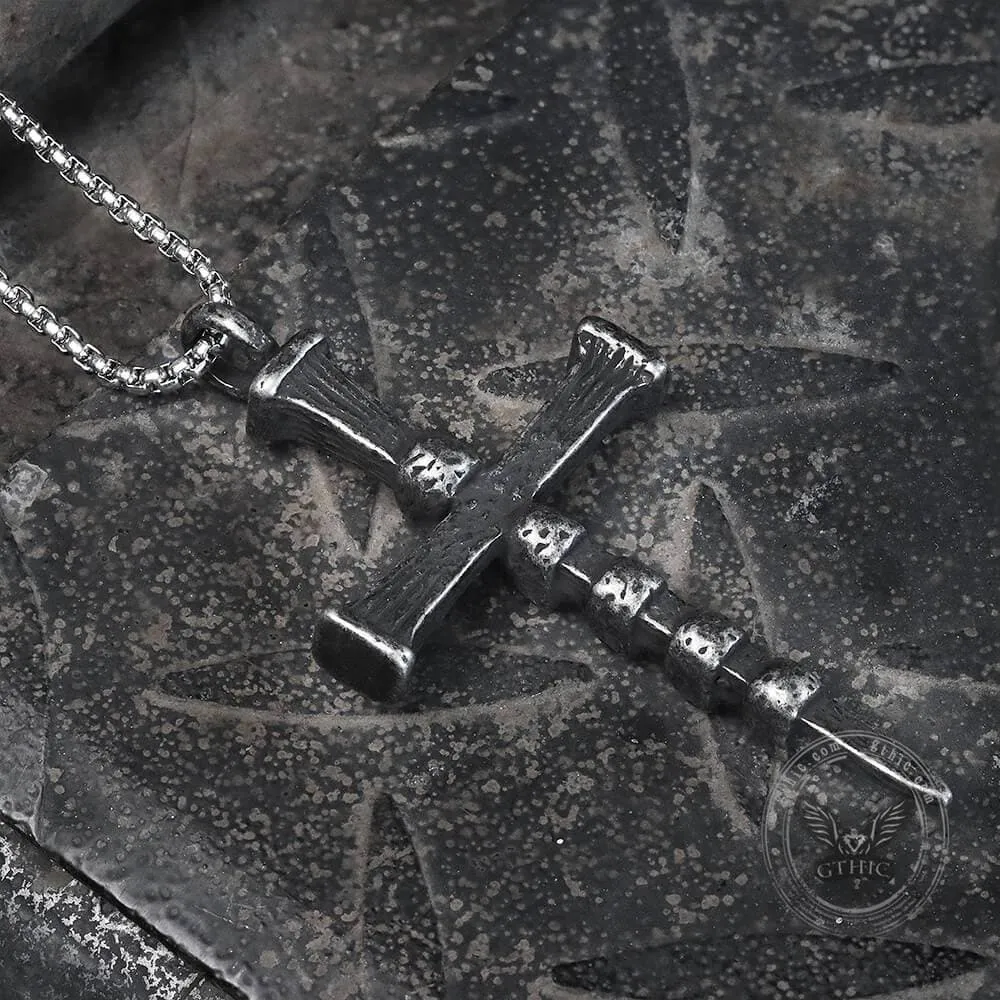 Deathly Skull And Cross Stainless Steel Pendant