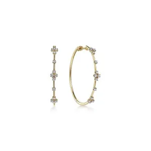 Diamond Hoop Earrings