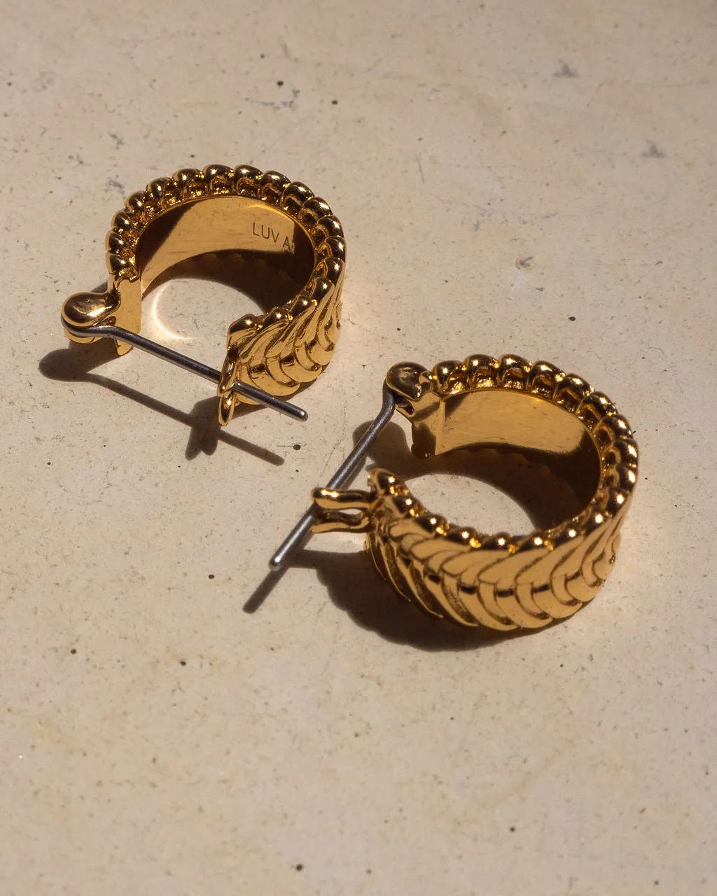 Domenico Chain Hoops- Gold