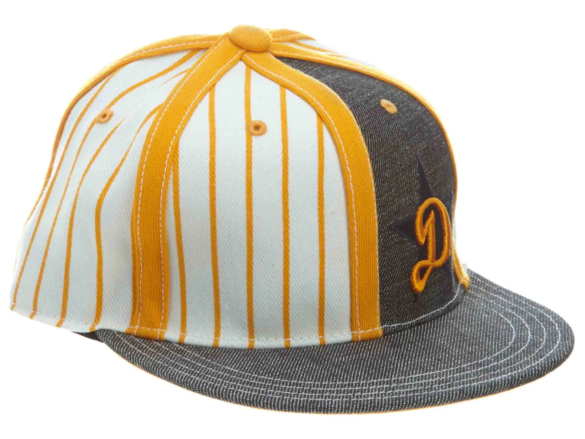 Domepiece Vintage Fitted White/Black/Orange 27