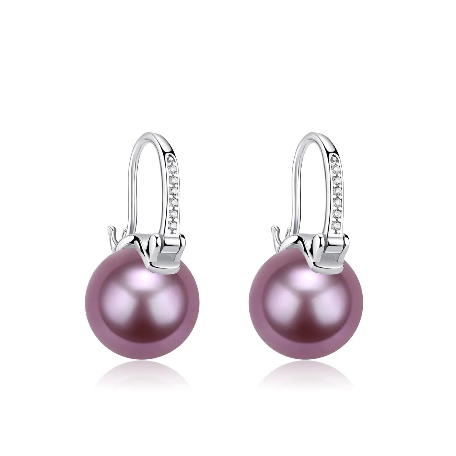 Elegant 11-12mm Freshwater Pearl Bucket-Shaped Earrings