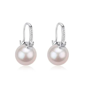 Elegant 11-12mm Freshwater Pearl Bucket-Shaped Earrings