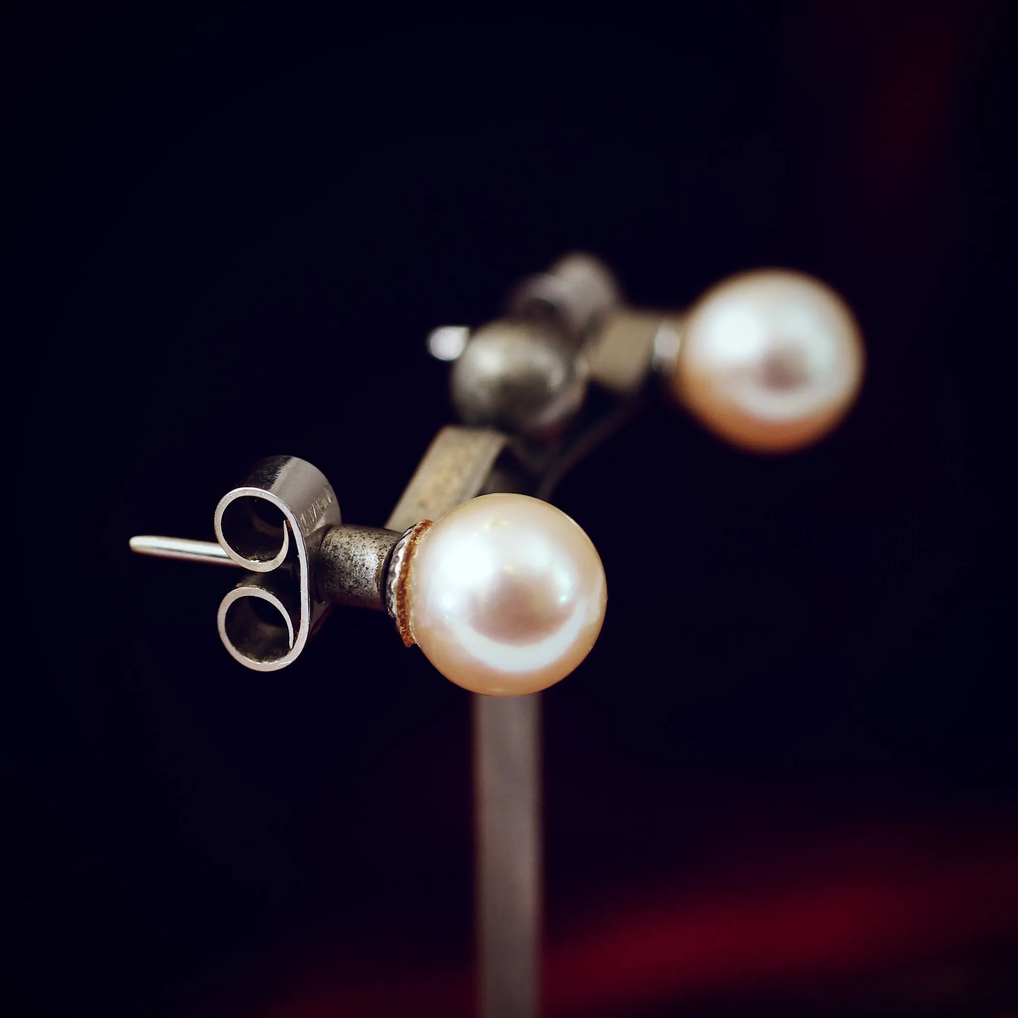 Fabulous Quality Vintage Cultured Pearl Earrings