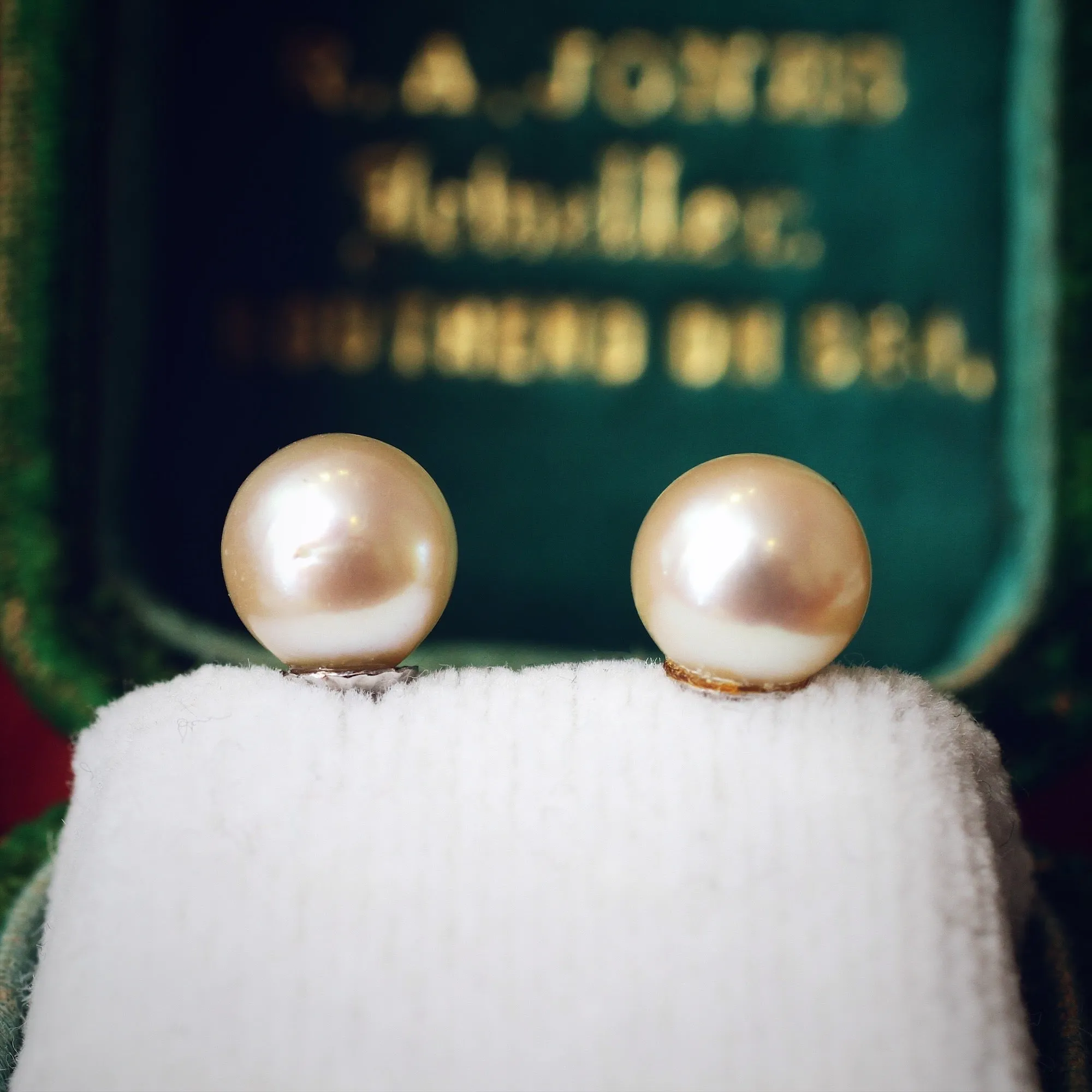 Fabulous Quality Vintage Cultured Pearl Earrings